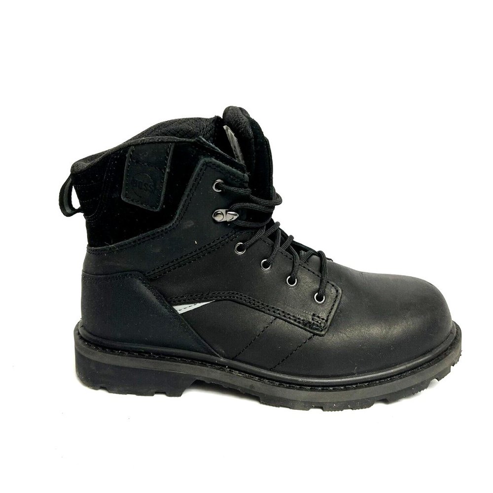 Hoss 6” Carson Comp Toe Boots Black Size Mens 9.5 EE